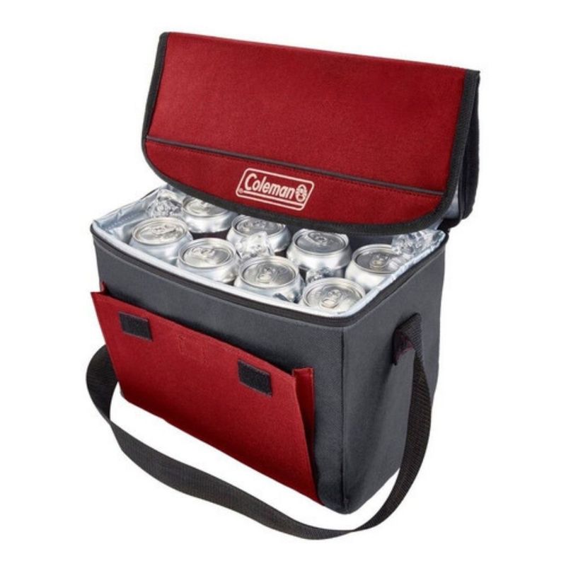 Coleman-Plegable-Para-18-Latas-Color-Bordo-abierta