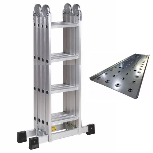 Escalera De Aluminio Articulada Con Chapon 4x4 Meka