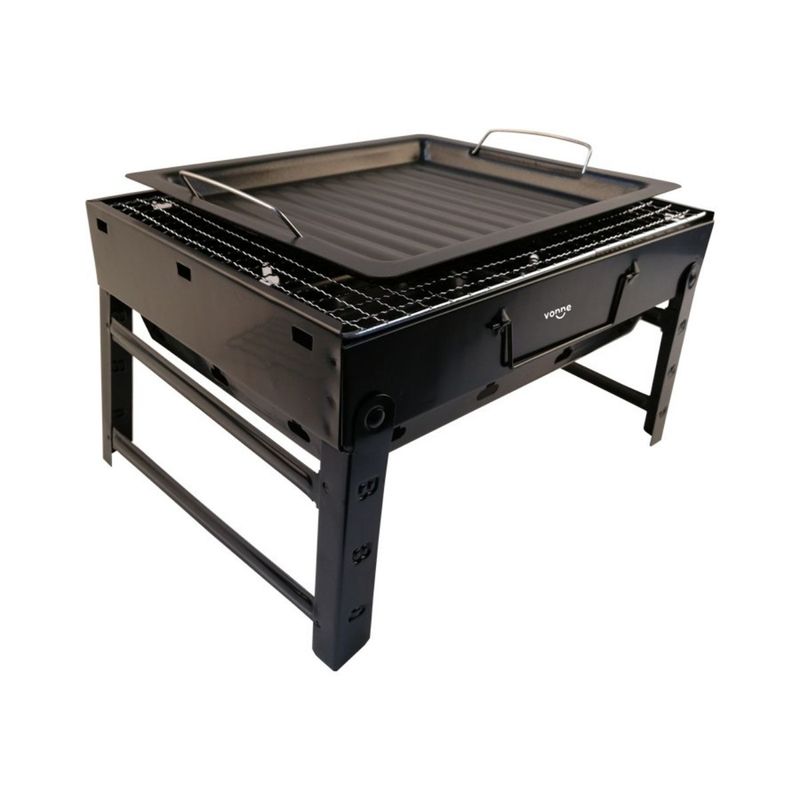 Parrilla-Brasero-Portatil-Plegable-Vonne-BRACP-37-Cm-X-26-Cm-Acero-3