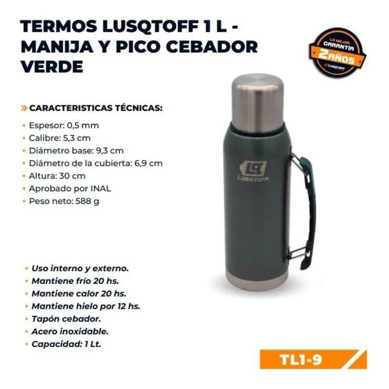 Termo De Café De 1,9 Litros Cromado