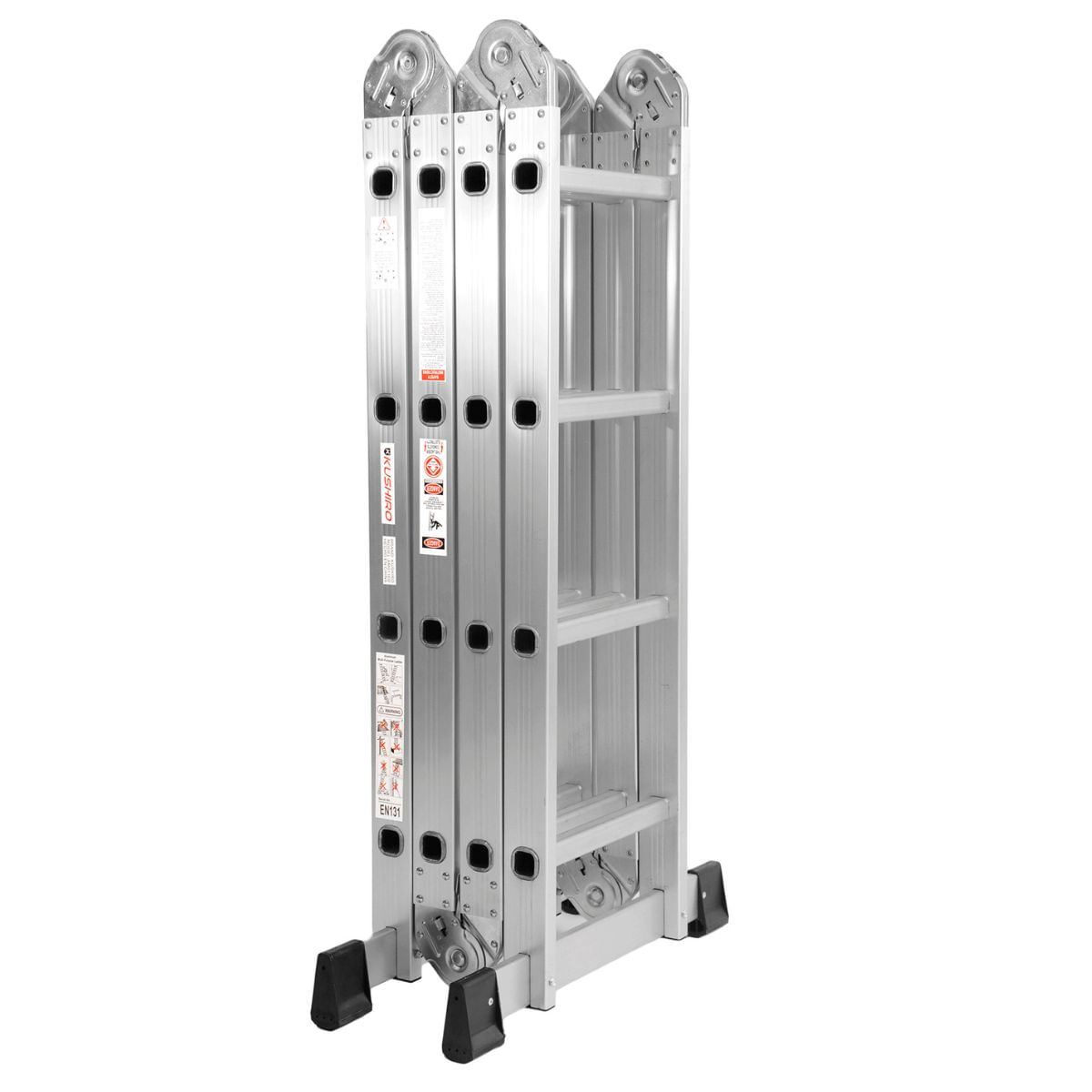 Escalera articulada de aluminio multifunción 4x4 4.7 Mts