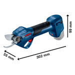 Tijeras de podar inalámbrica Bosch Pro Pruner Brushless 12V SB (no incluye  bat. ni carg.)