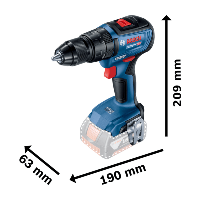 Taladro Percutor 13mm GSB 18v-50 Bosch